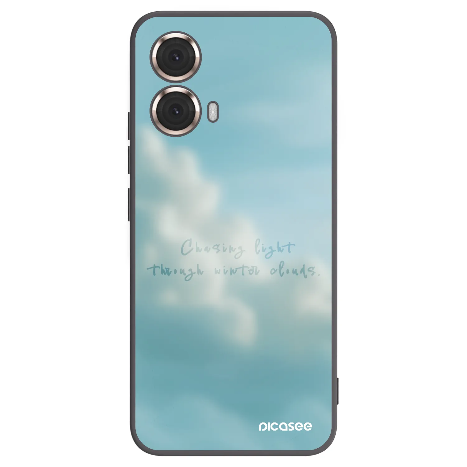 Picasee silikonski črni ovitek za Motorola Moto G85 - CHASiNG LIGHT