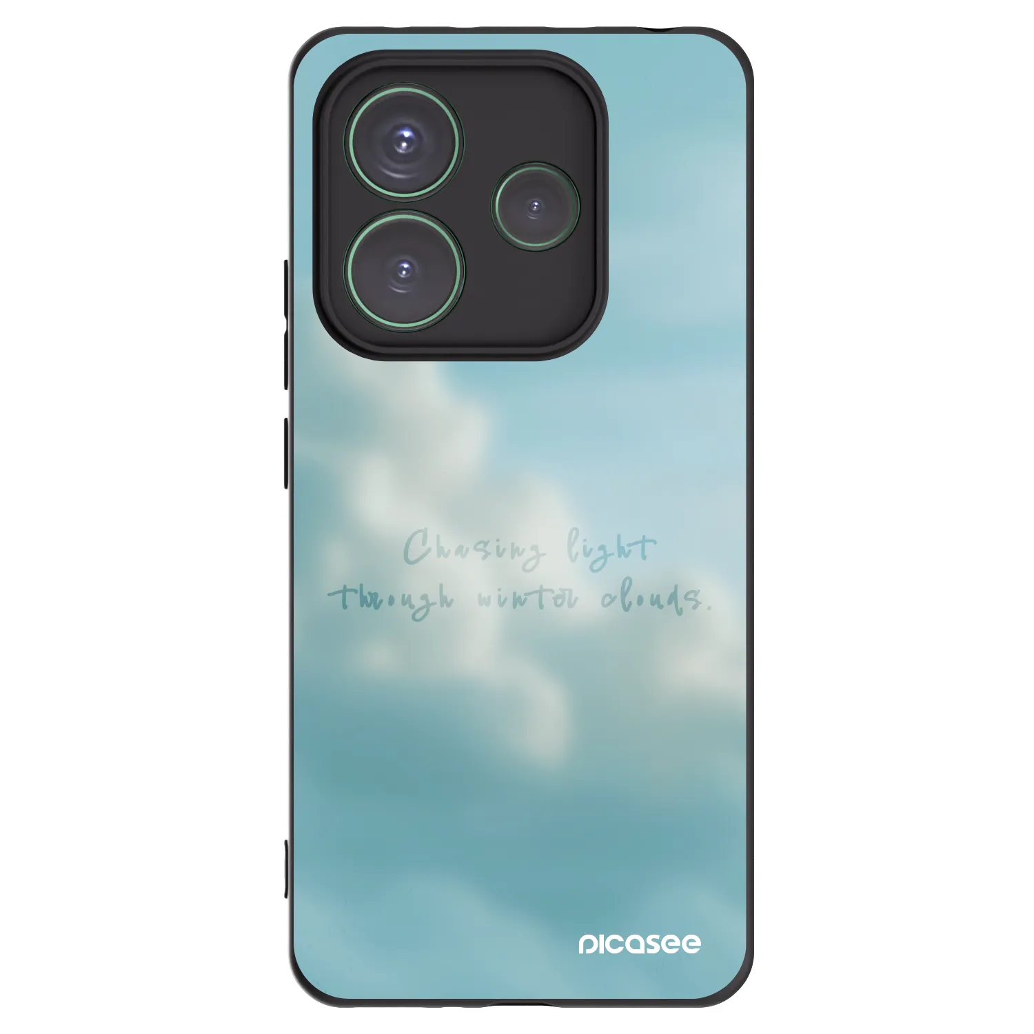 Picasee silikonski črni ovitek za Xiaomi Redmi Note 14 5G - CHASiNG LIGHT