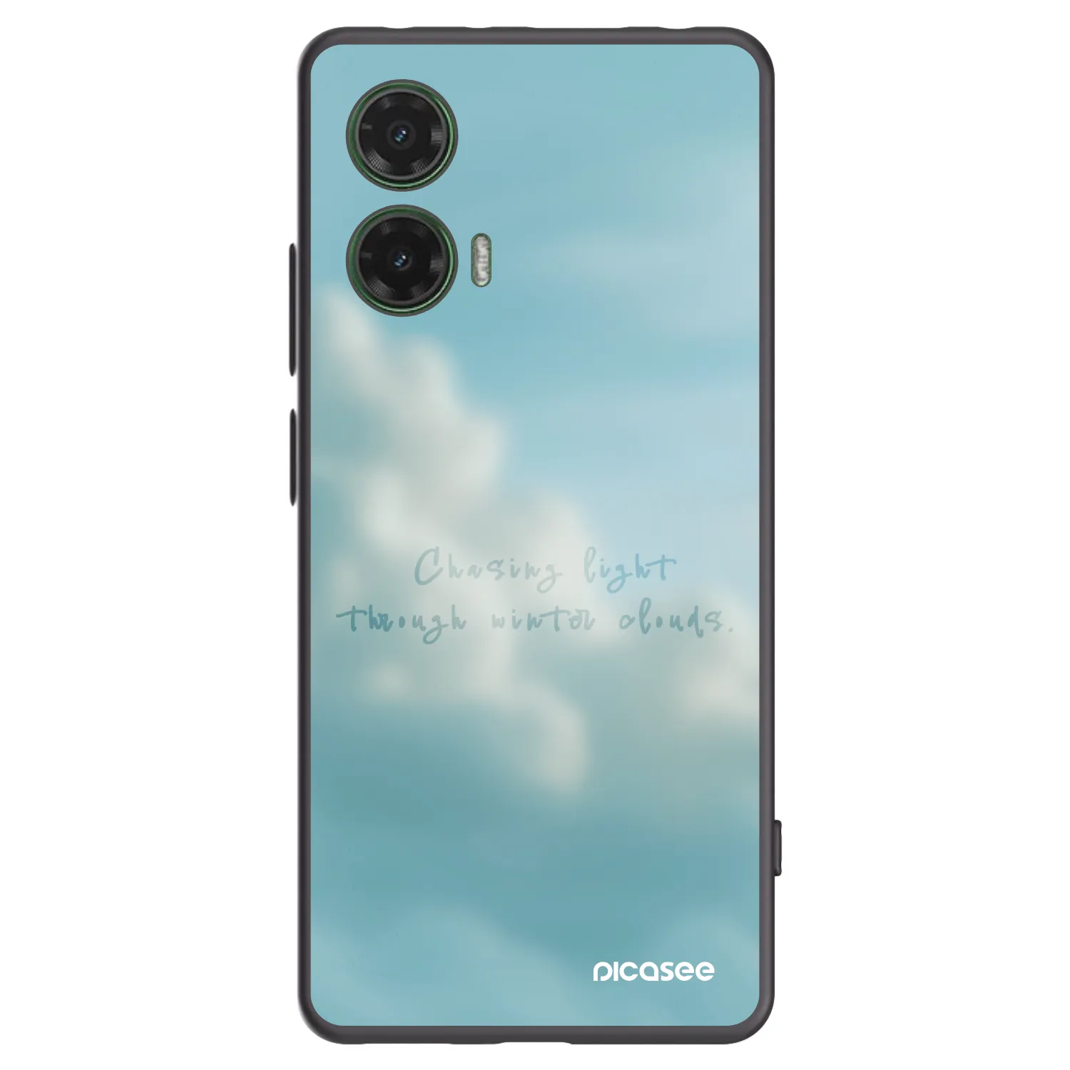 Picasee silikonski črni ovitek za Motorola Moto G35 5G - CHASiNG LIGHT