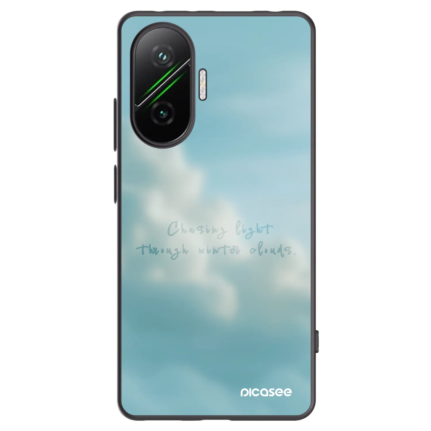 Picasee silikonski črni ovitek za Xiaomi Poco F7 Pro 5G - CHASiNG LIGHT