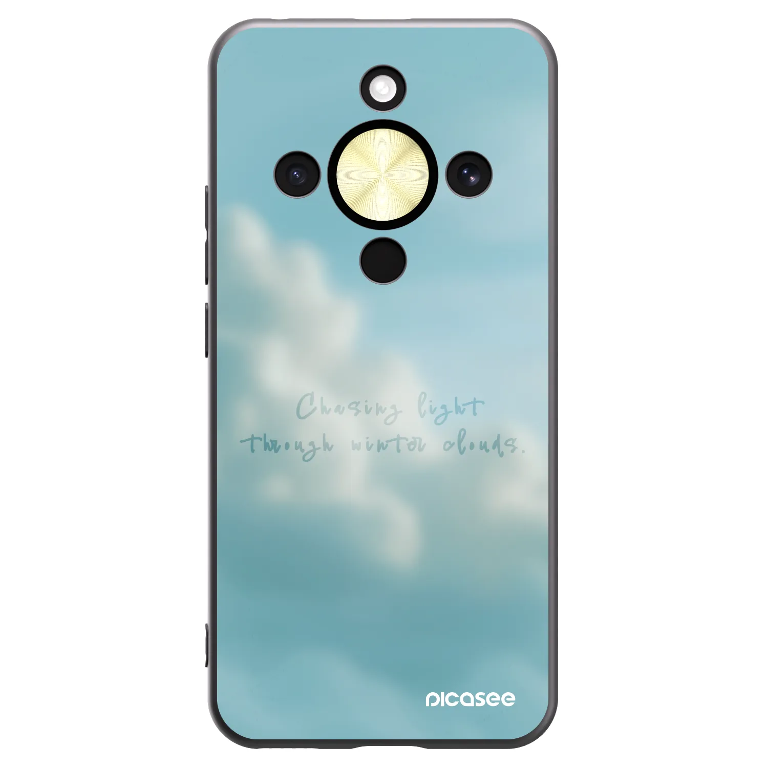 Picasee silikonski črni ovitek za Honor Magic8 Lite 5G - CHASiNG LIGHT