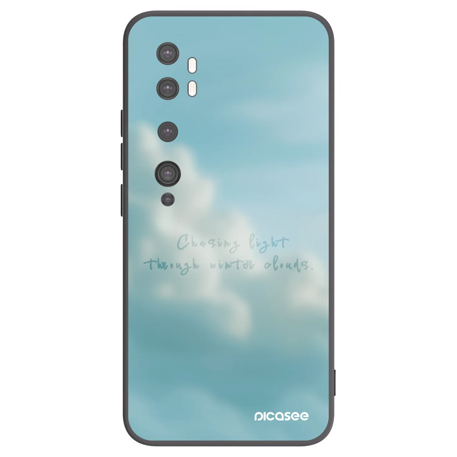 Picasee silikonski črni ovitek za Xiaomi Mi Note 10 (Pro) - CHASiNG LIGHT