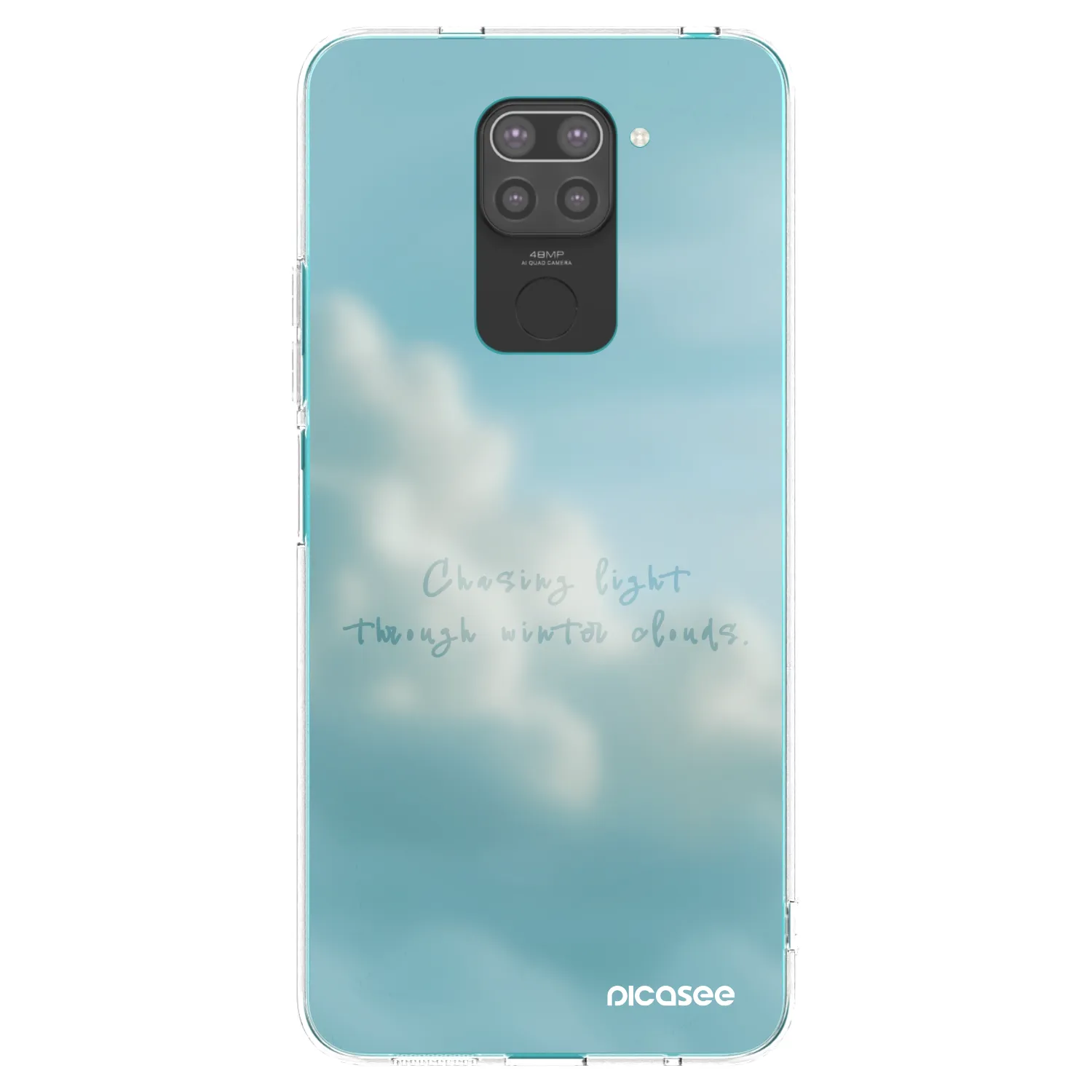 Picasee silikonski črni ovitek za Xiaomi Redmi Note 9 - CHASiNG LIGHT