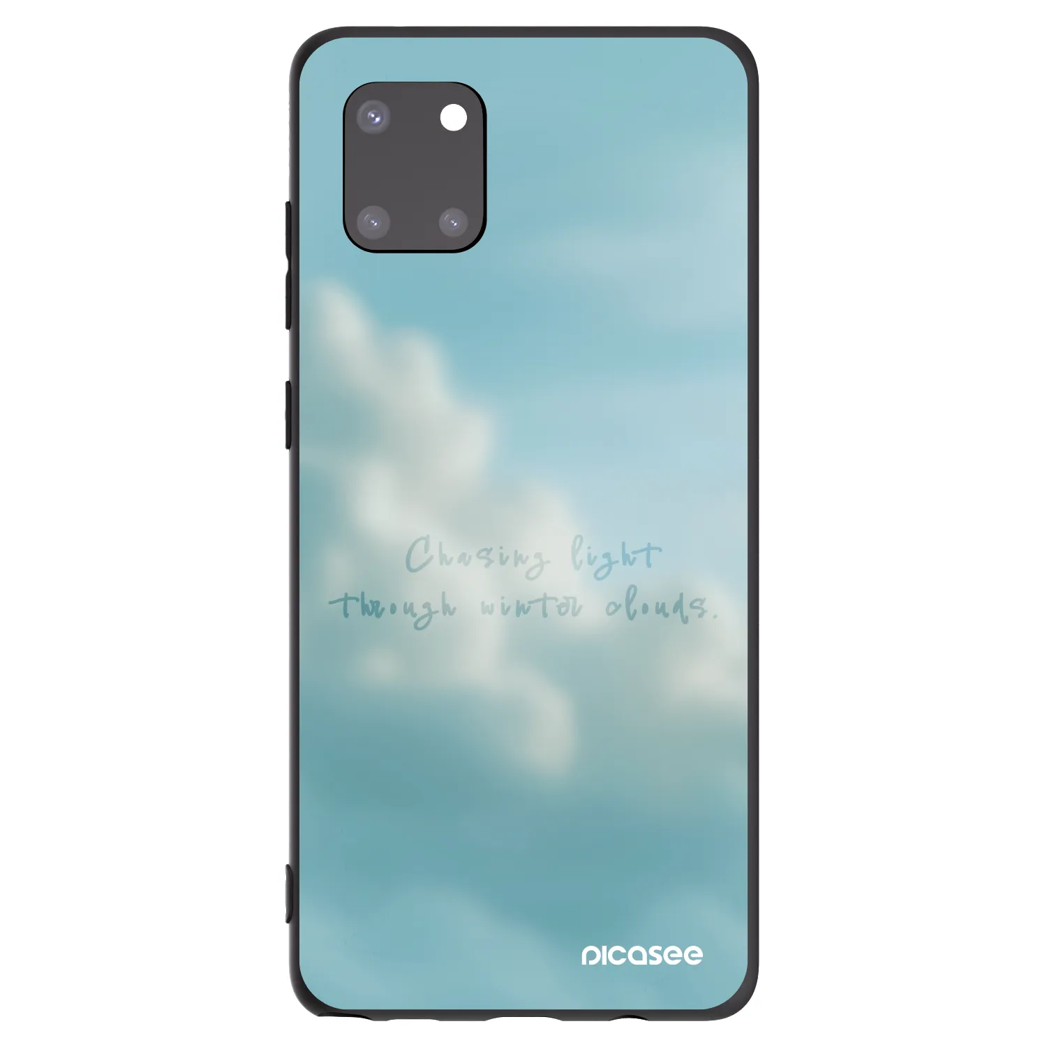 Picasee silikonski črni ovitek za Samsung Galaxy Note 10 Lite N770F - CHASiNG LIGHT