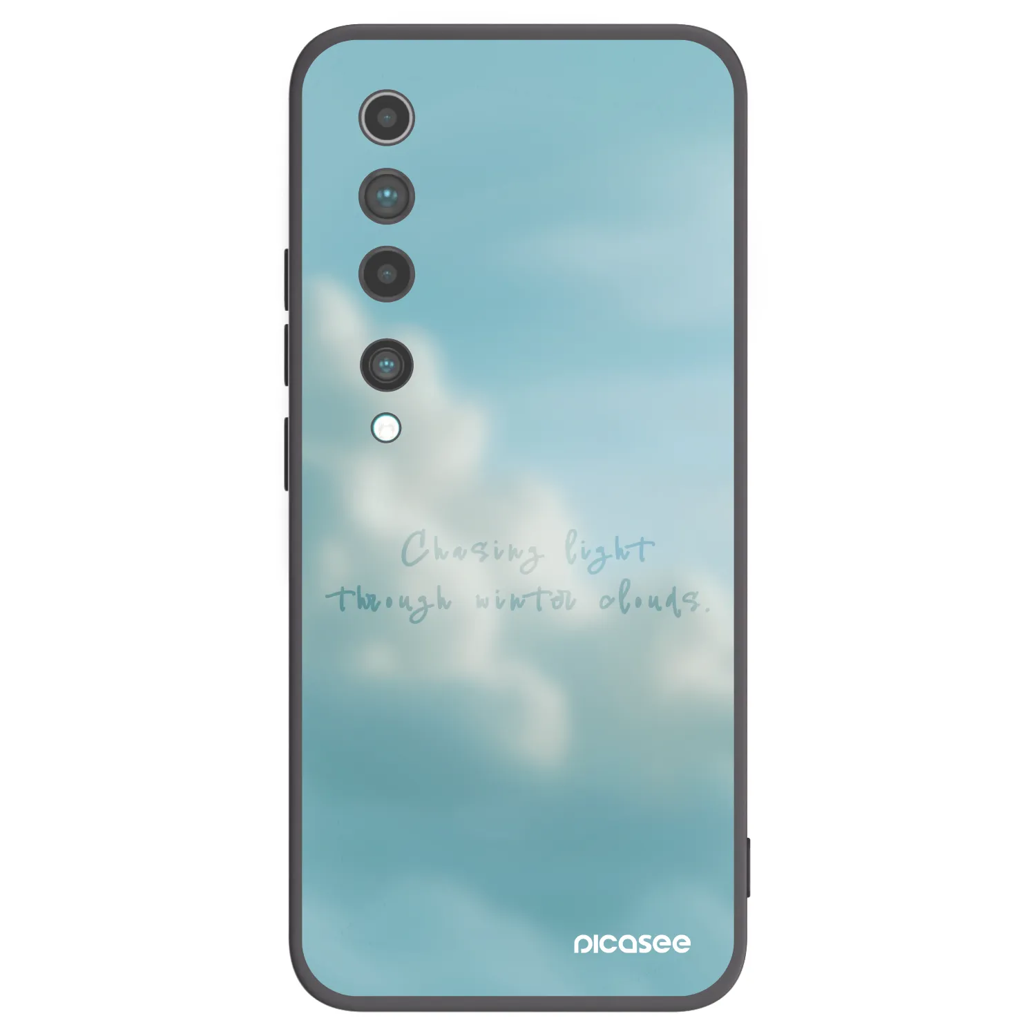 Picasee silikonski črni ovitek za Xiaomi Mi 10 - CHASiNG LIGHT