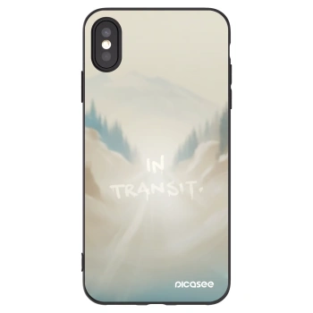 Picasee silikonski črni ovitek za Apple iPhone XS Max - IN TRANSIT