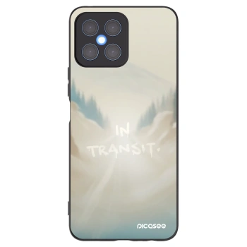 Picasee silikonski črni ovitek za Honor X8 4G - IN TRANSIT