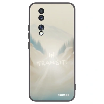 Picasee silikonski črni ovitek za Honor 70 - IN TRANSIT