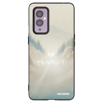 Picasee silikonski črni ovitek za OnePlus 9 - IN TRANSIT