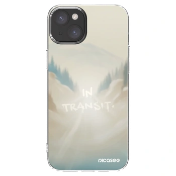 Picasee silikonski prozorni ovitek za Apple iPhone 15 Plus - IN TRANSIT