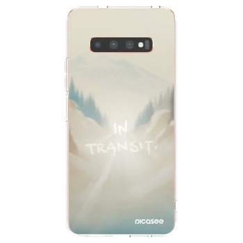 Picasee silikonski prozorni ovitek za Samsung Galaxy S10 Plus G975 - IN TRANSIT