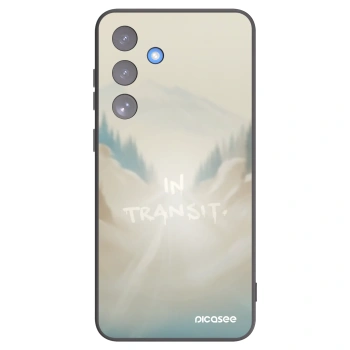 Picasee silikonski črni ovitek za Samsung Galaxy S25 FE 5G - IN TRANSIT