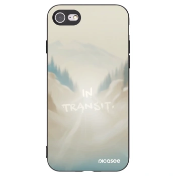 Picasee silikonski črni ovitek za Apple iPhone SE 2020 - IN TRANSIT