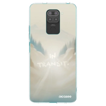 Picasee silikonski črni ovitek za Xiaomi Redmi Note 9 - IN TRANSIT