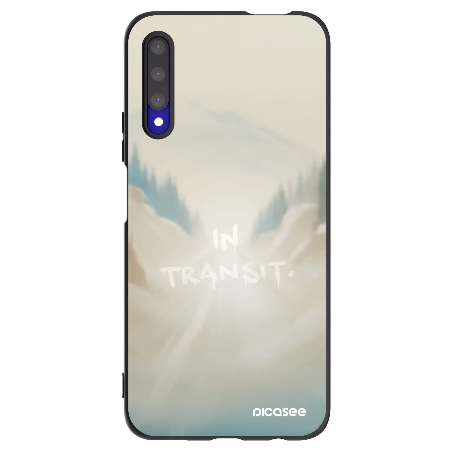 Picasee silikonski črni ovitek za Honor 9X Pro - IN TRANSIT