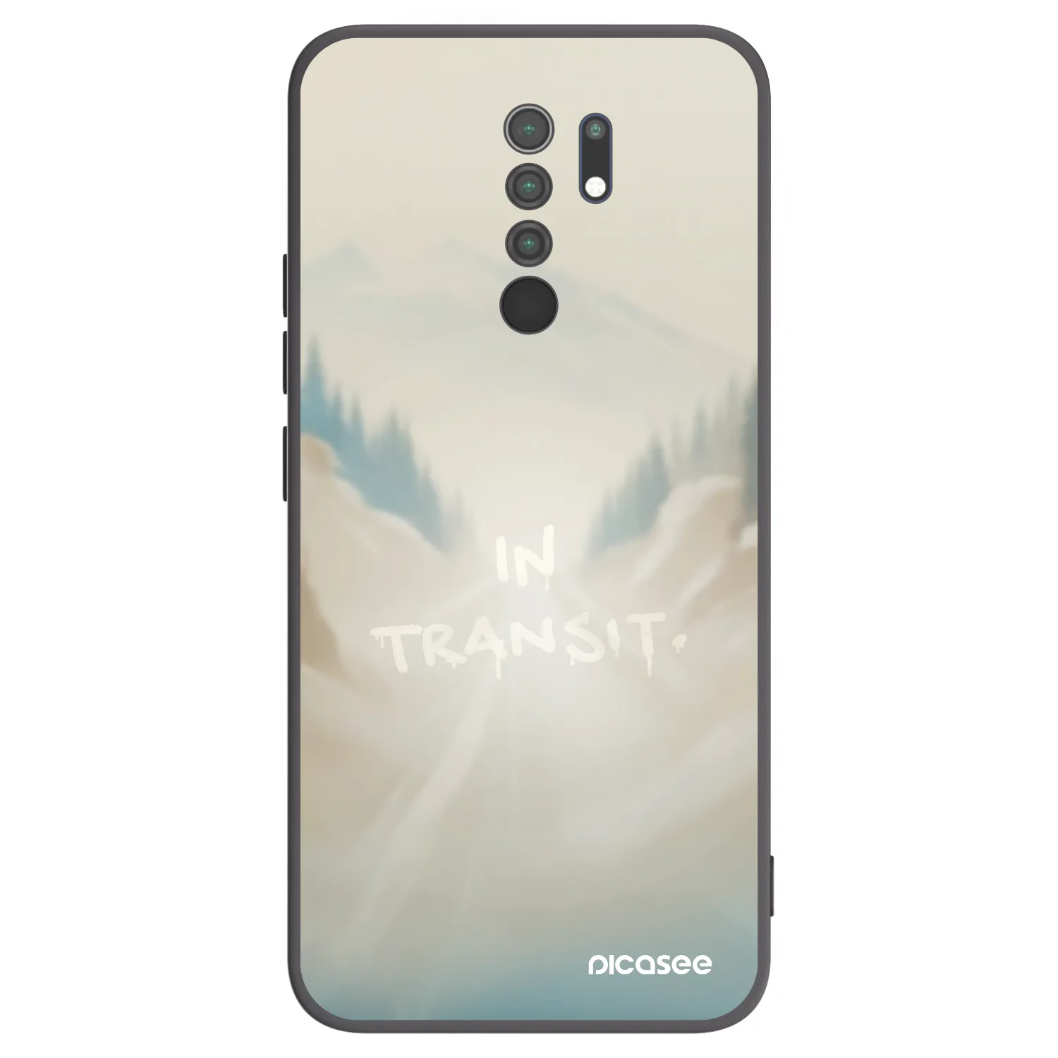 Picasee silikonski črni ovitek za Xiaomi Redmi 9 - IN TRANSIT