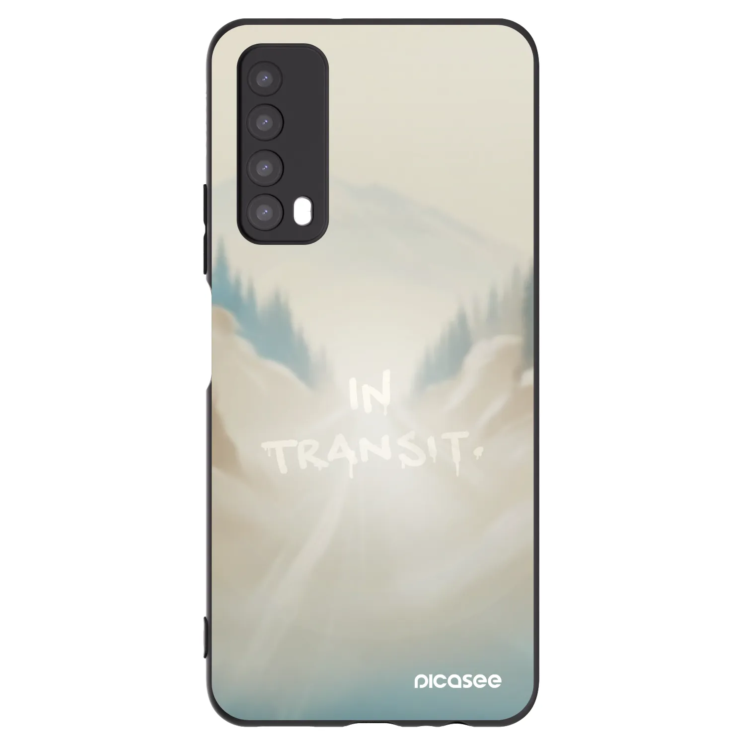 Picasee silikonski črni ovitek za Huawei P Smart 2021 - IN TRANSIT