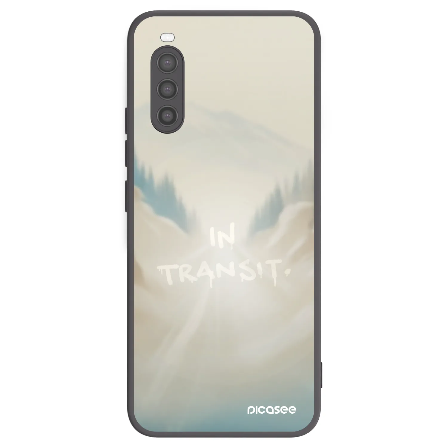 Picasee silikonski črni ovitek za Sony Xperia 10 II - IN TRANSIT