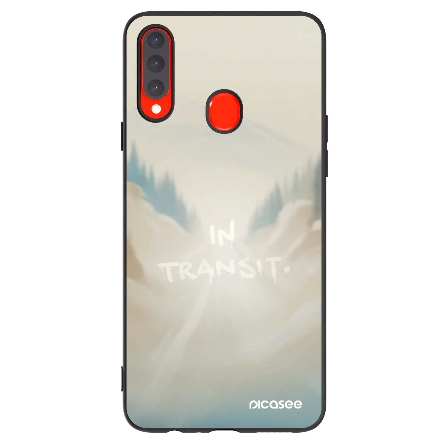 Picasee silikonski črni ovitek za Samsung Galaxy A20s - IN TRANSIT