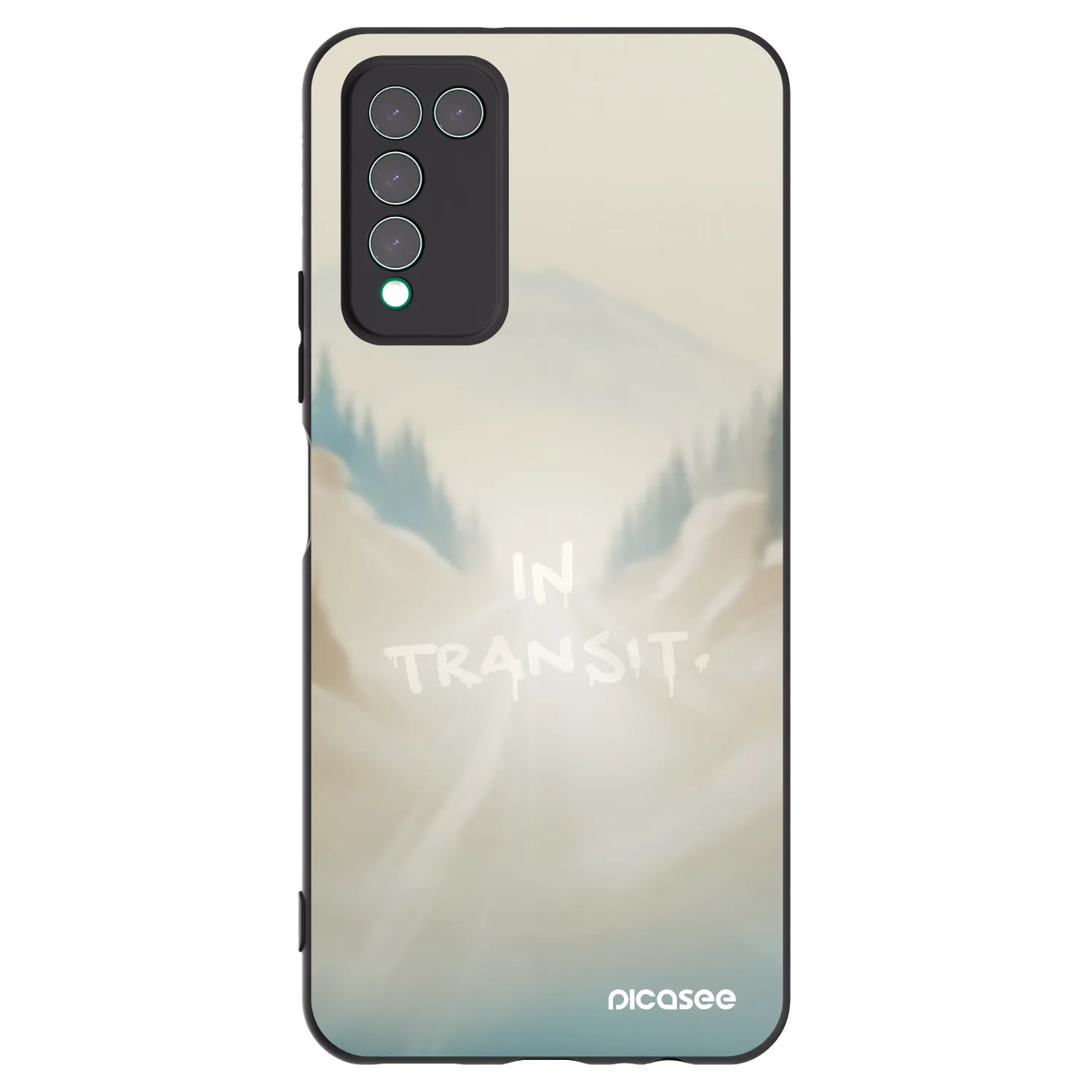 Picasee silikonski črni ovitek za Honor 10X Lite - IN TRANSIT