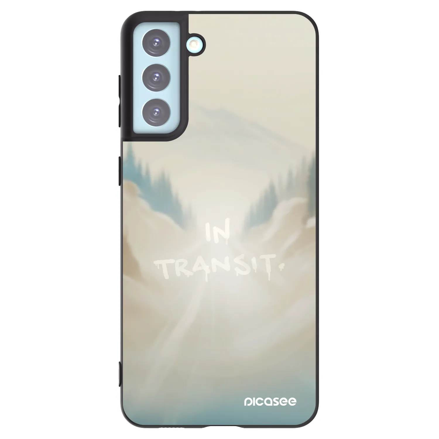 Picasee silikonski črni ovitek za Samsung Galaxy S21+ 5G G996F - IN TRANSIT