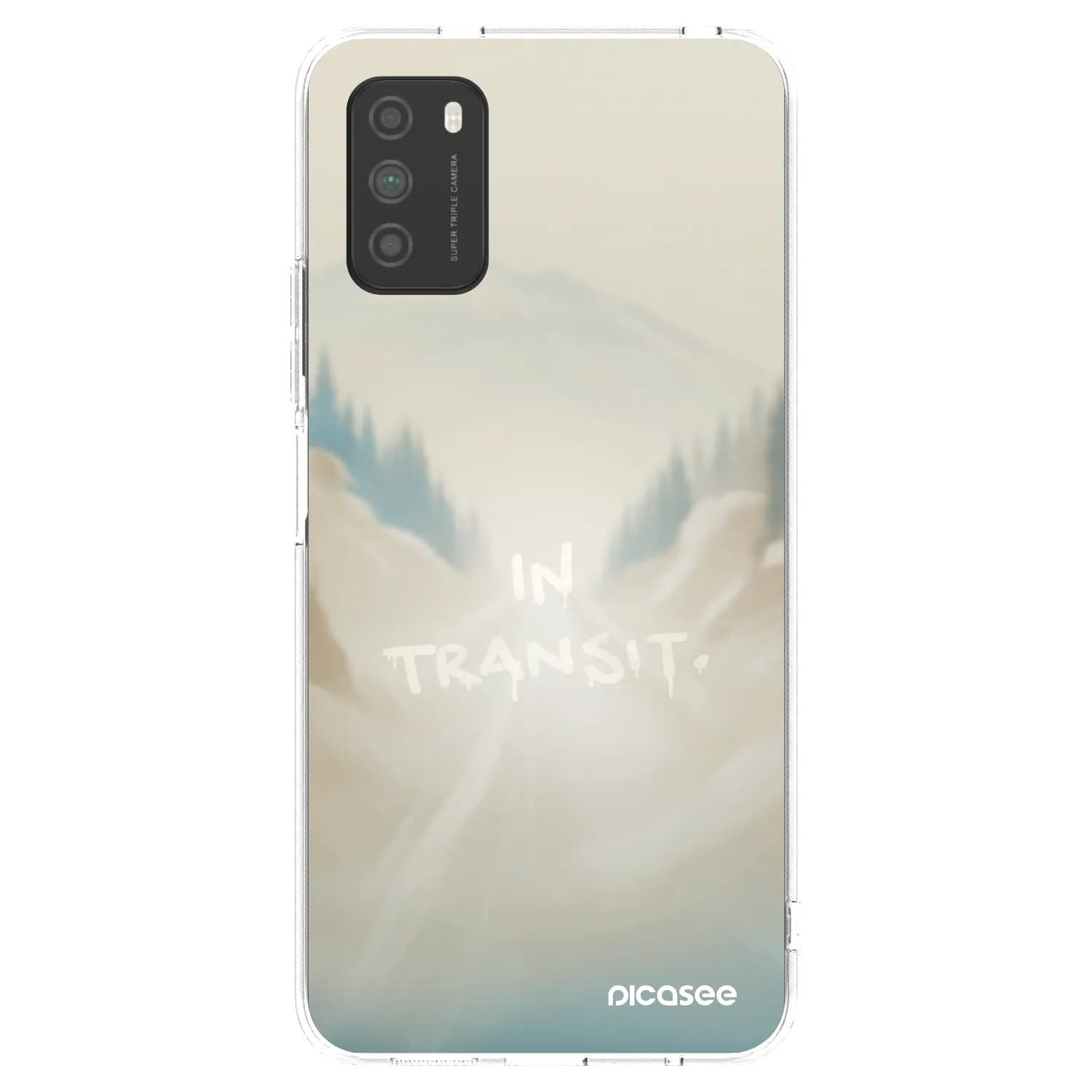 Picasee silikonski prozorni ovitek za Xiaomi Poco M3 - IN TRANSIT