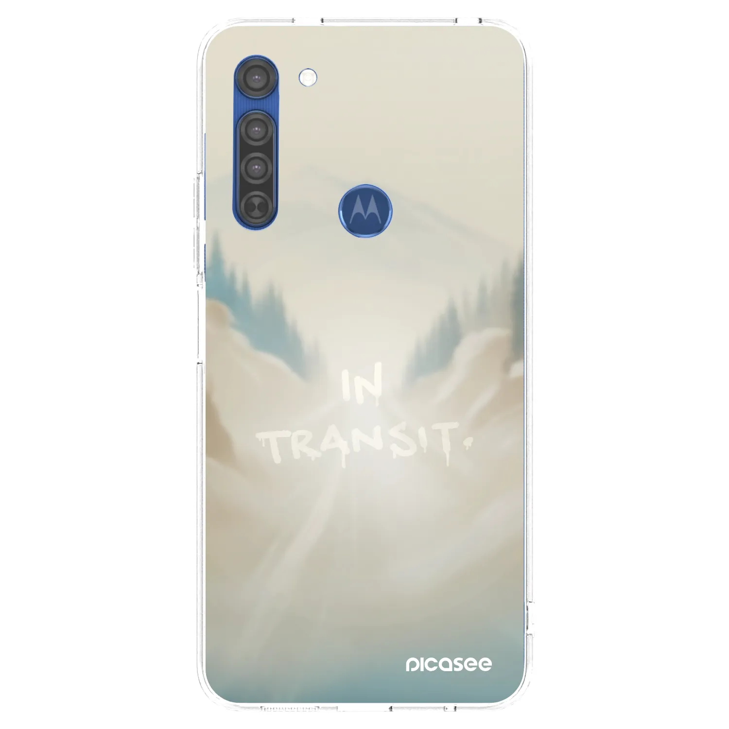 Picasee silikonski prozorni ovitek za Motorola Moto G8 - IN TRANSIT