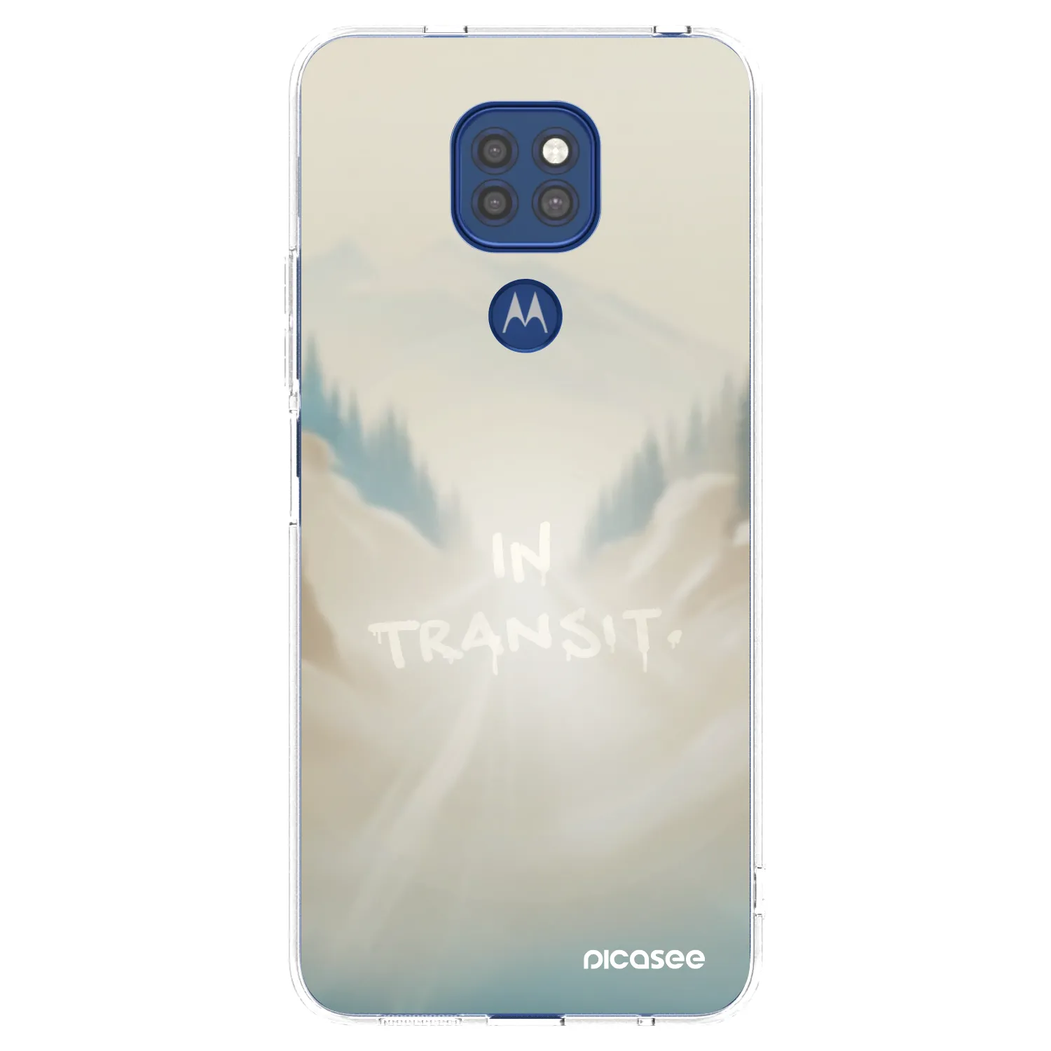 Picasee silikonski prozorni ovitek za Motorola Moto G9 Play - IN TRANSIT