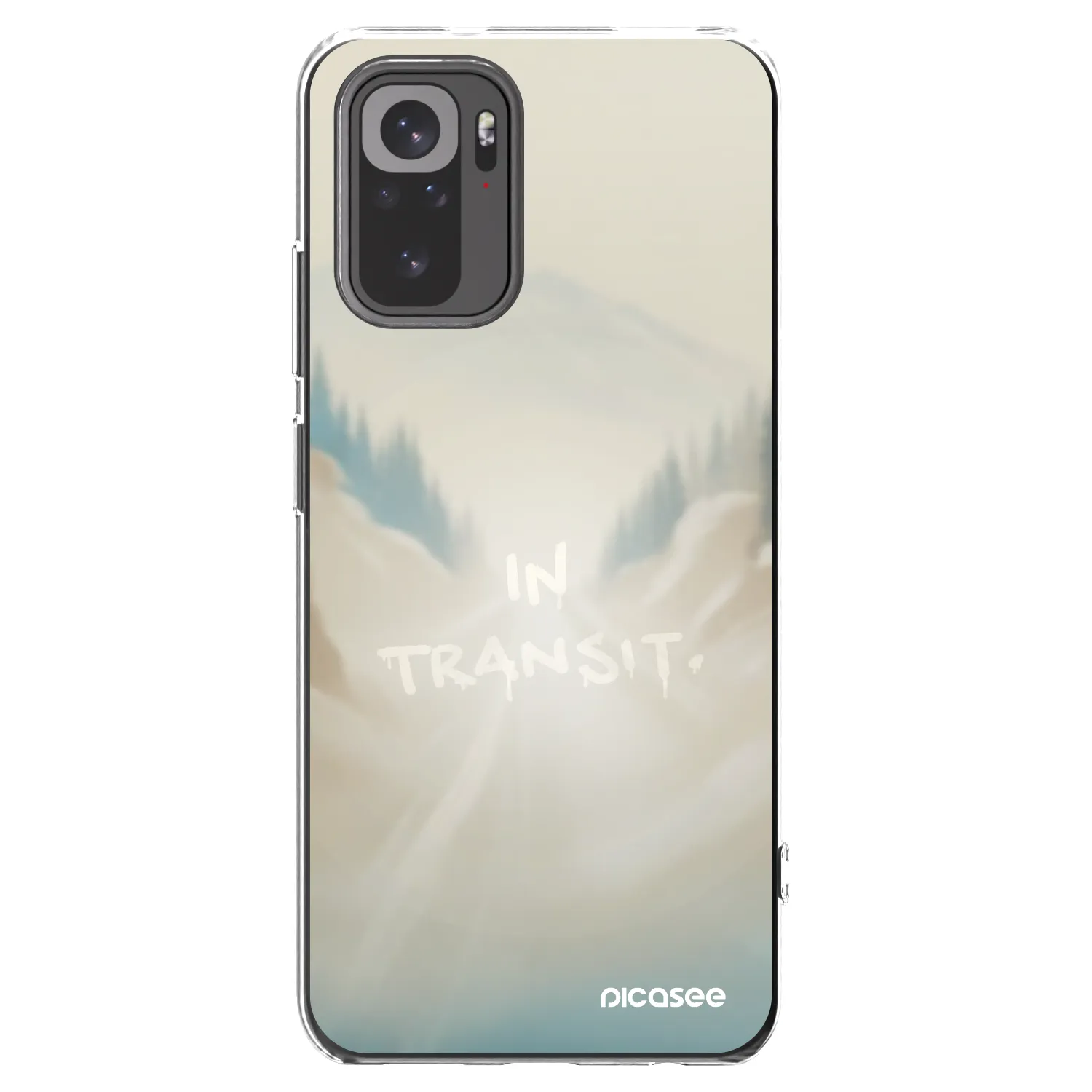 Picasee silikonski prozorni ovitek za Xiaomi Redmi Note 10 - IN TRANSIT
