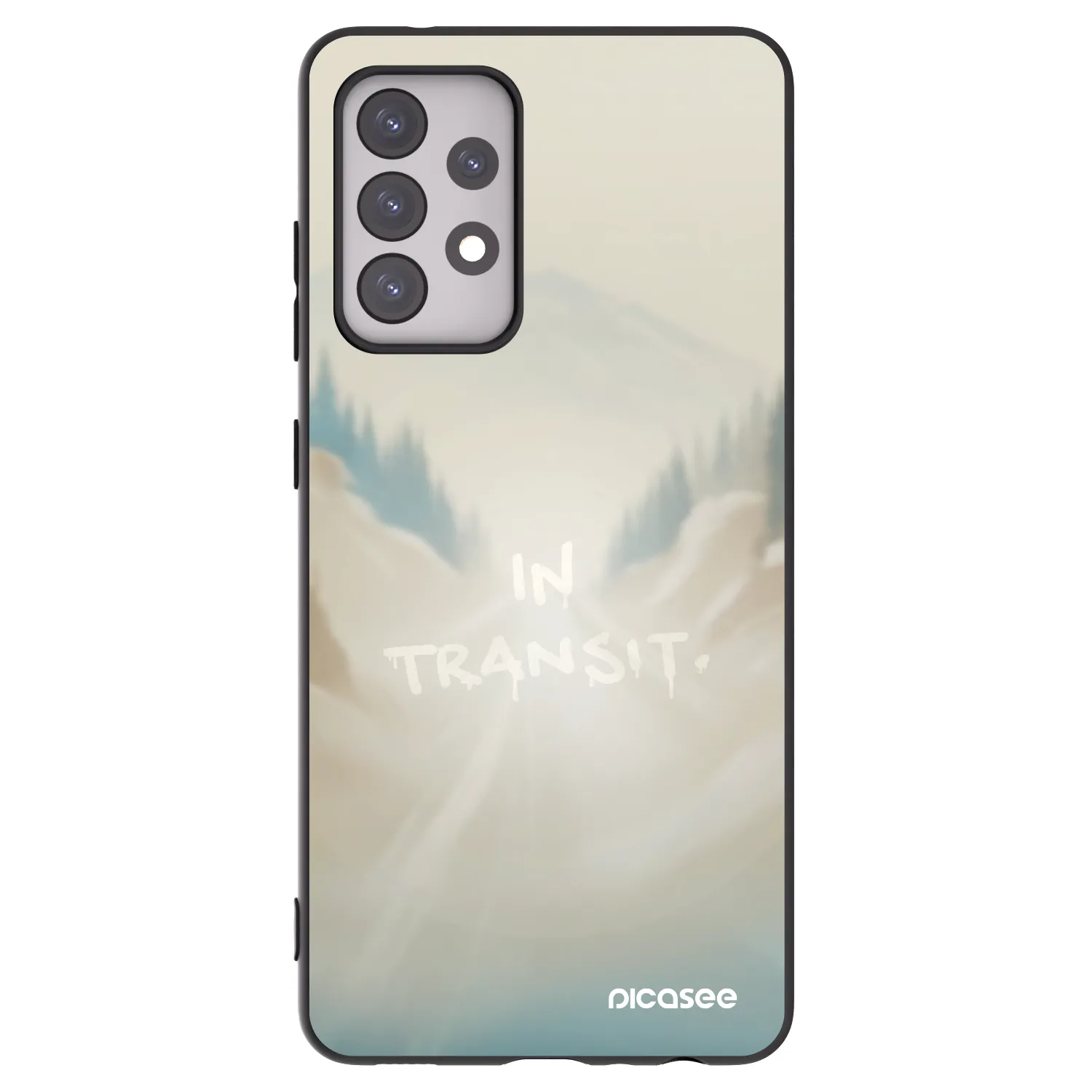 Picasee silikonski črni ovitek za Samsung Galaxy A52 5G A525F - IN TRANSIT