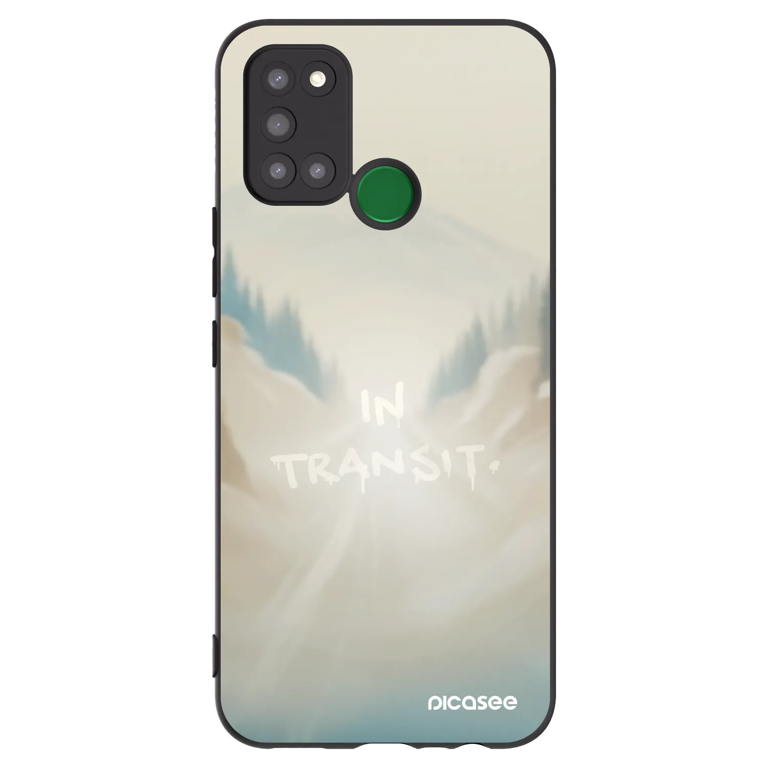 Picasee silikonski črni ovitek za Realme 7i - IN TRANSIT