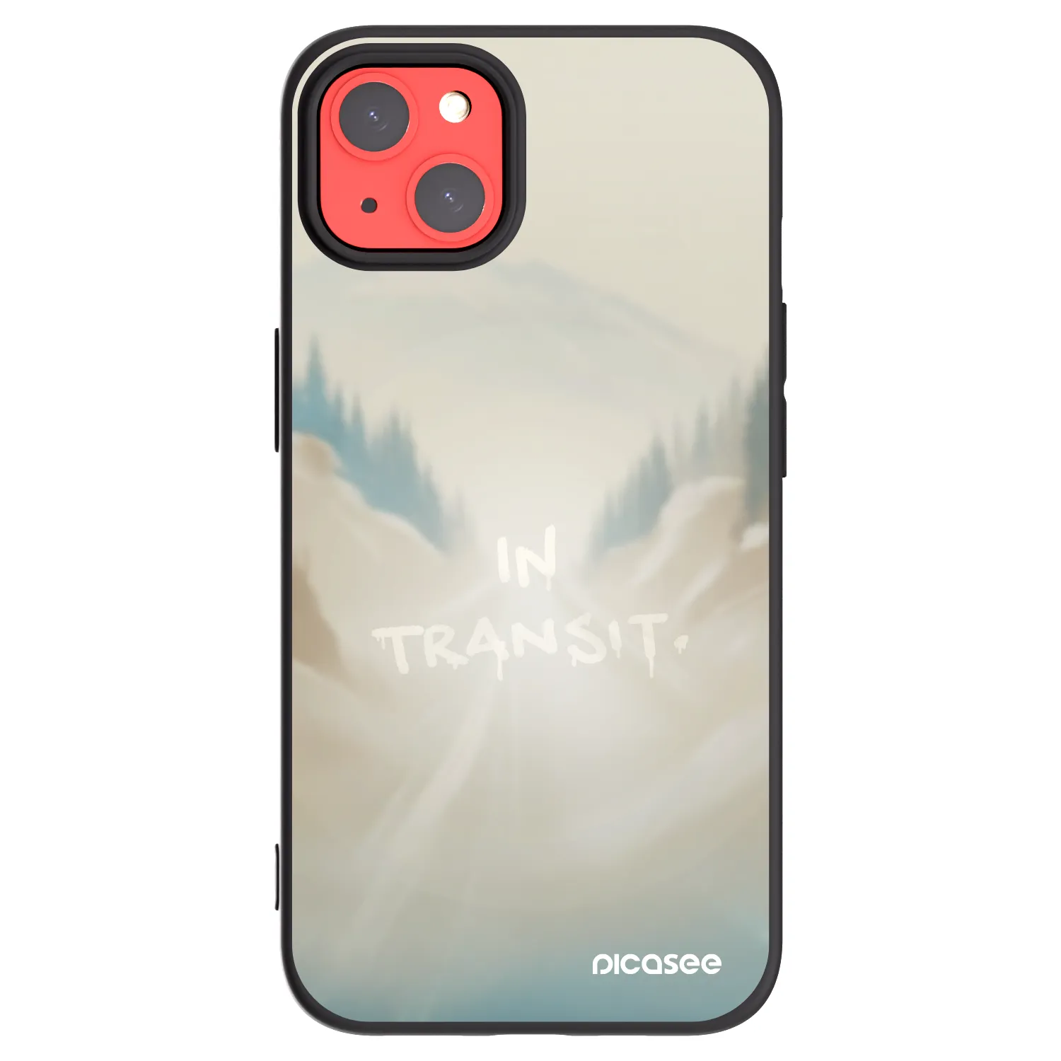 Picasee silikonski črni ovitek za Apple iPhone 13 - IN TRANSIT
