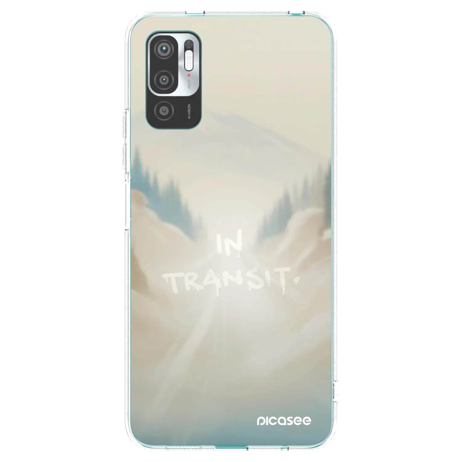 Picasee silikonski prozorni ovitek za Xiaomi Redmi Note 10 5G - IN TRANSIT