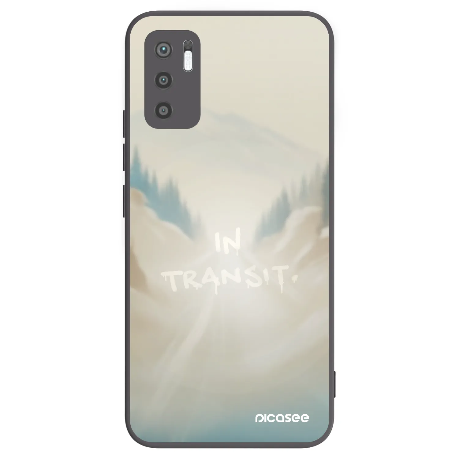 Picasee silikonski črni ovitek za Xiaomi Redmi Note 10 5G - IN TRANSIT