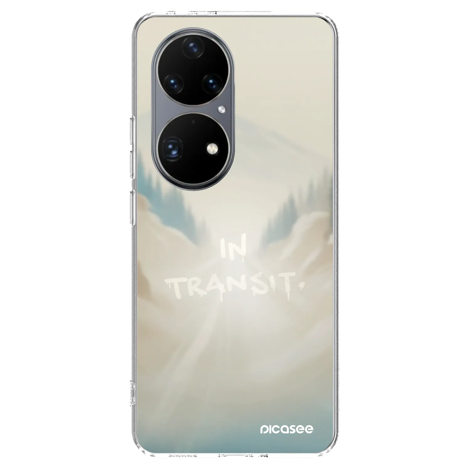 Picasee silikonski prozorni ovitek za Huawei P50 - IN TRANSIT
