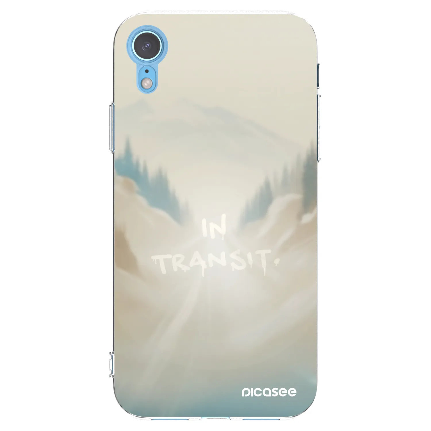 Picasee silikonski prozorni ovitek za Apple iPhone XR - IN TRANSIT