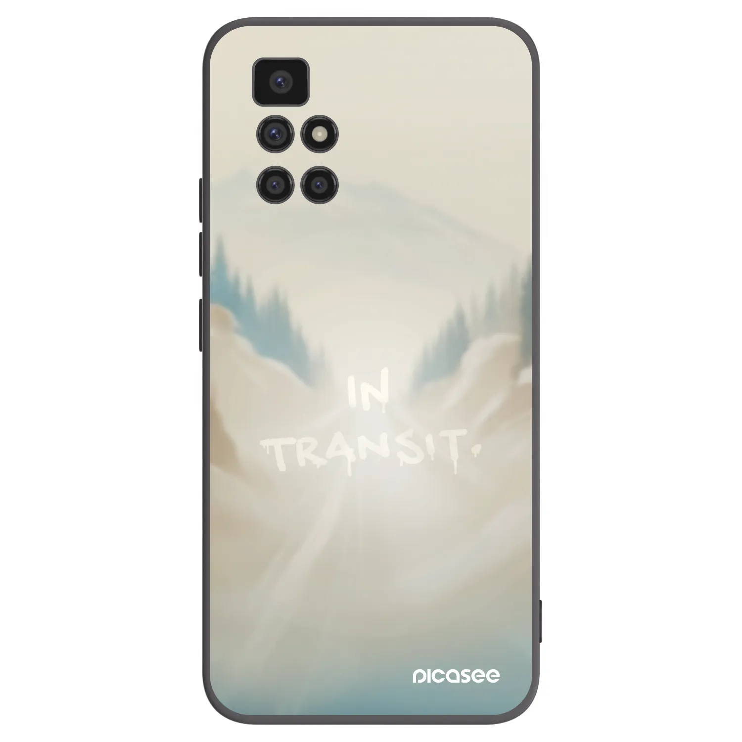 Picasee silikonski črni ovitek za Xiaomi Redmi 10 - IN TRANSIT