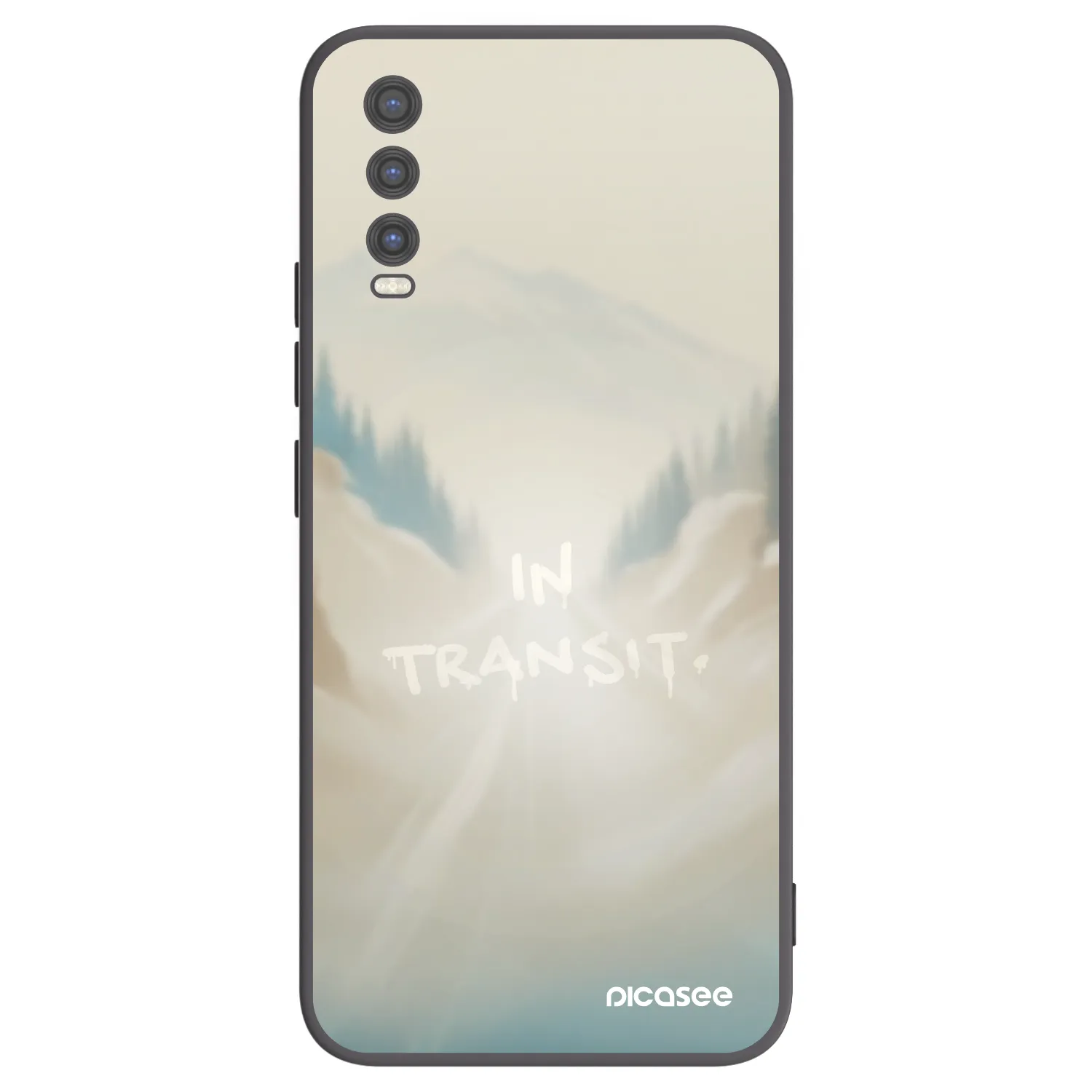 Picasee silikonski črni ovitek za Vivo Y20s - IN TRANSIT