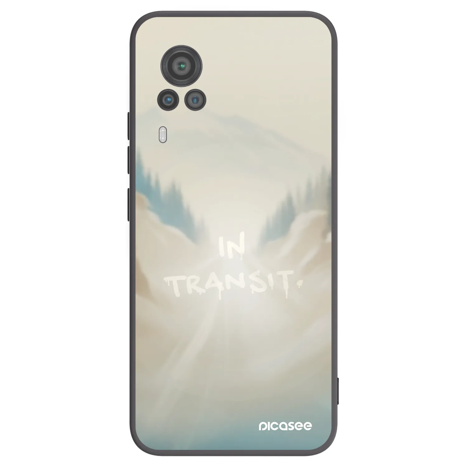 Picasee silikonski črni ovitek za Vivo X60 Pro 5G - IN TRANSIT