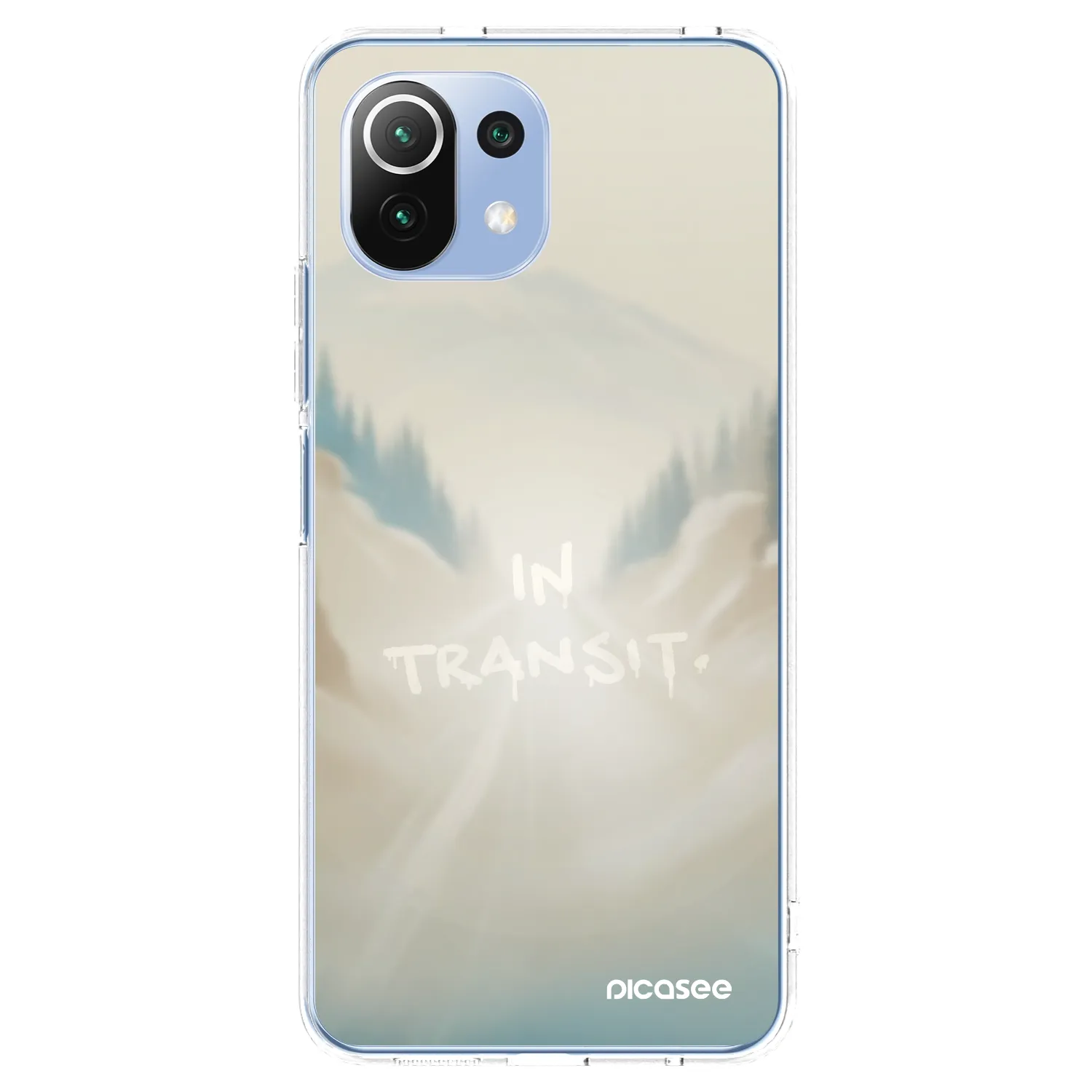 Picasee silikonski prozorni ovitek za Xiaomi 11 Lite 5G NE - IN TRANSIT