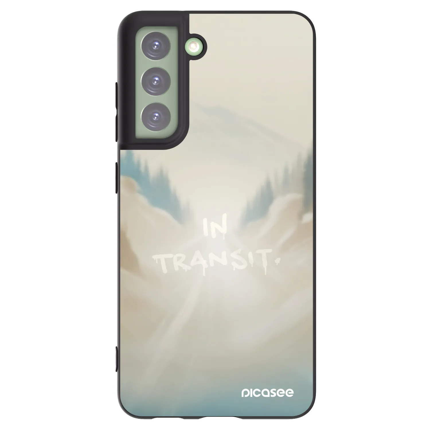 Picasee silikonski črni ovitek za Samsung Galaxy S21 FE 5G - IN TRANSIT