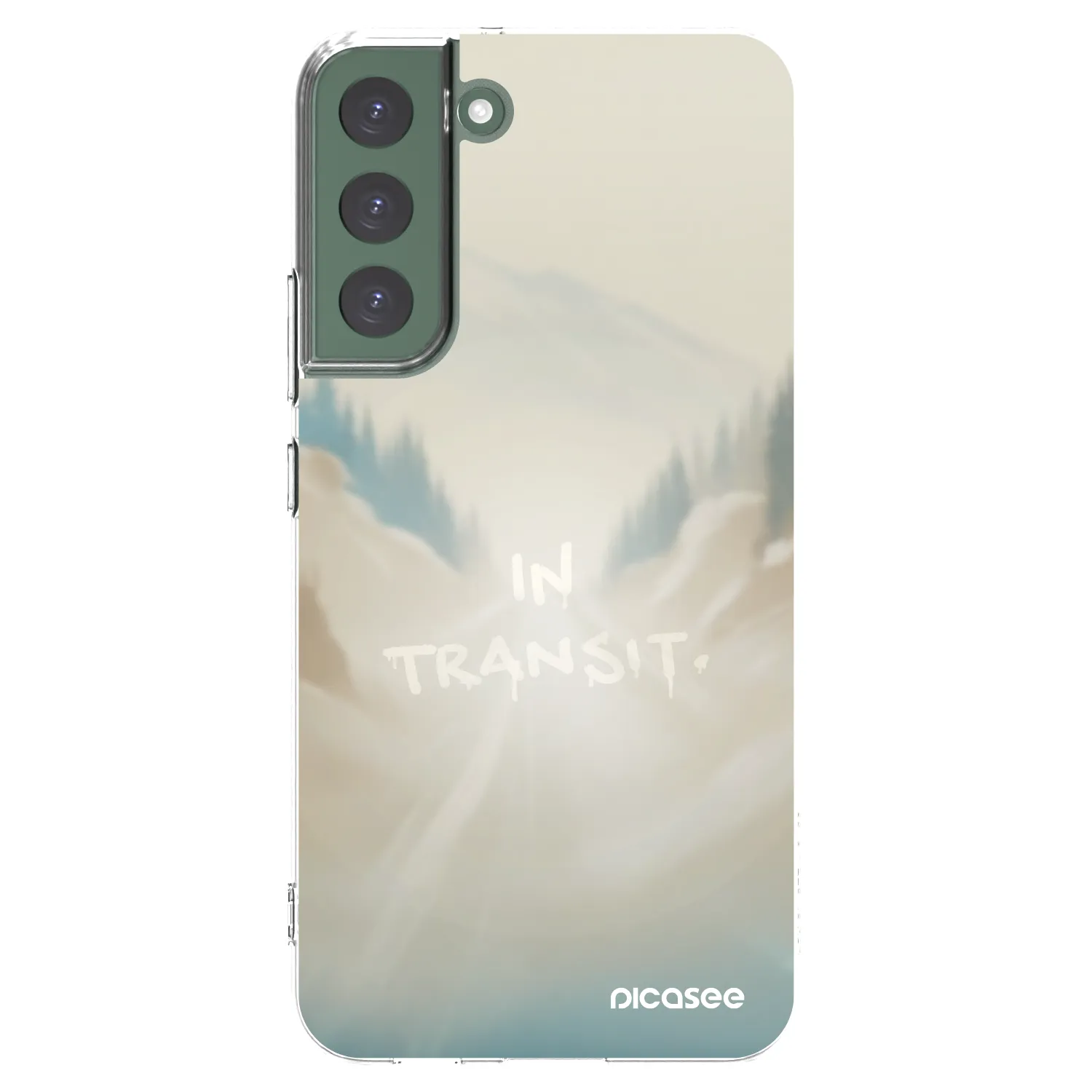 Picasee silikonski prozorni ovitek za Samsung Galaxy S22+ 5G - IN TRANSIT
