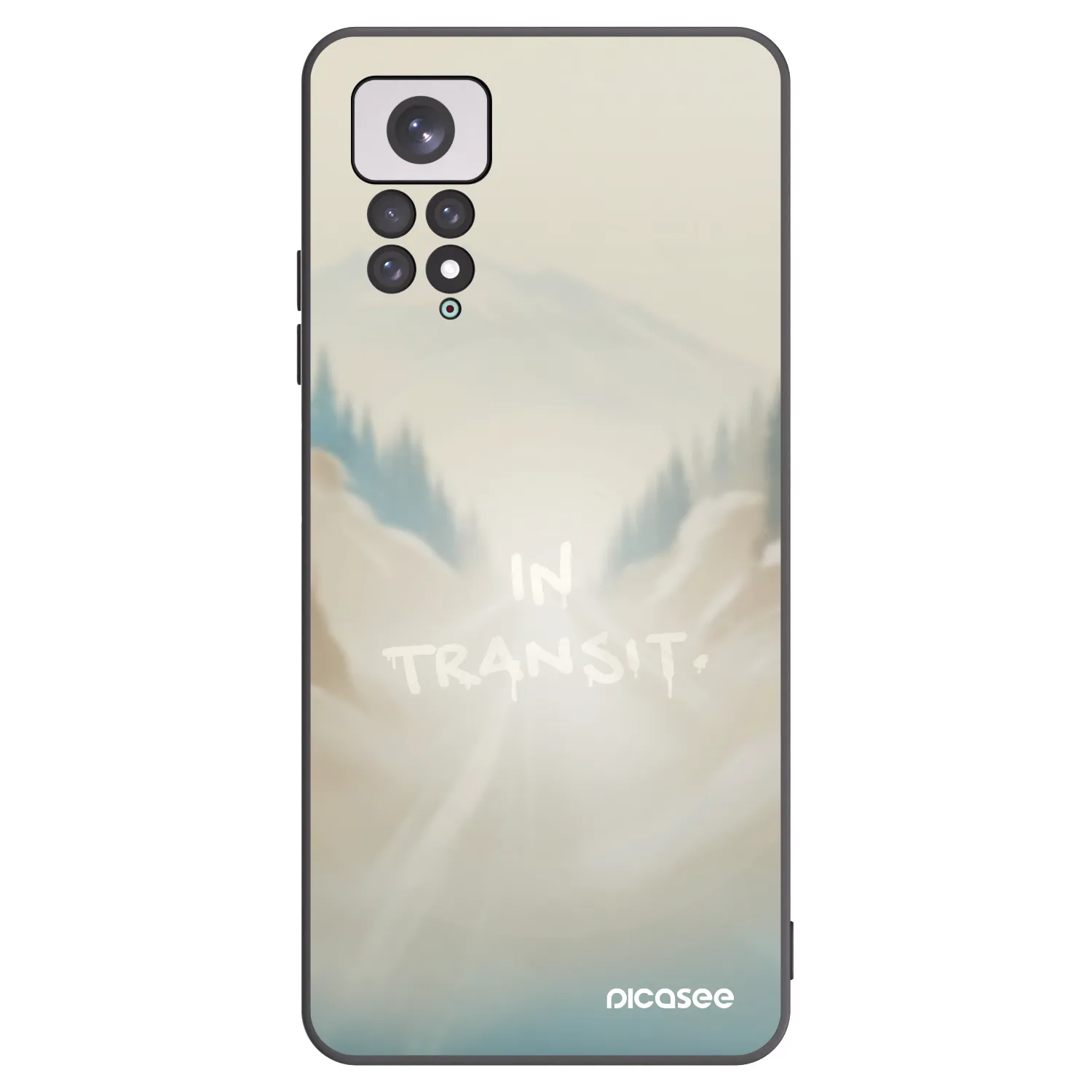 Picasee silikonski črni ovitek za Xiaomi Redmi Note 11 - IN TRANSIT