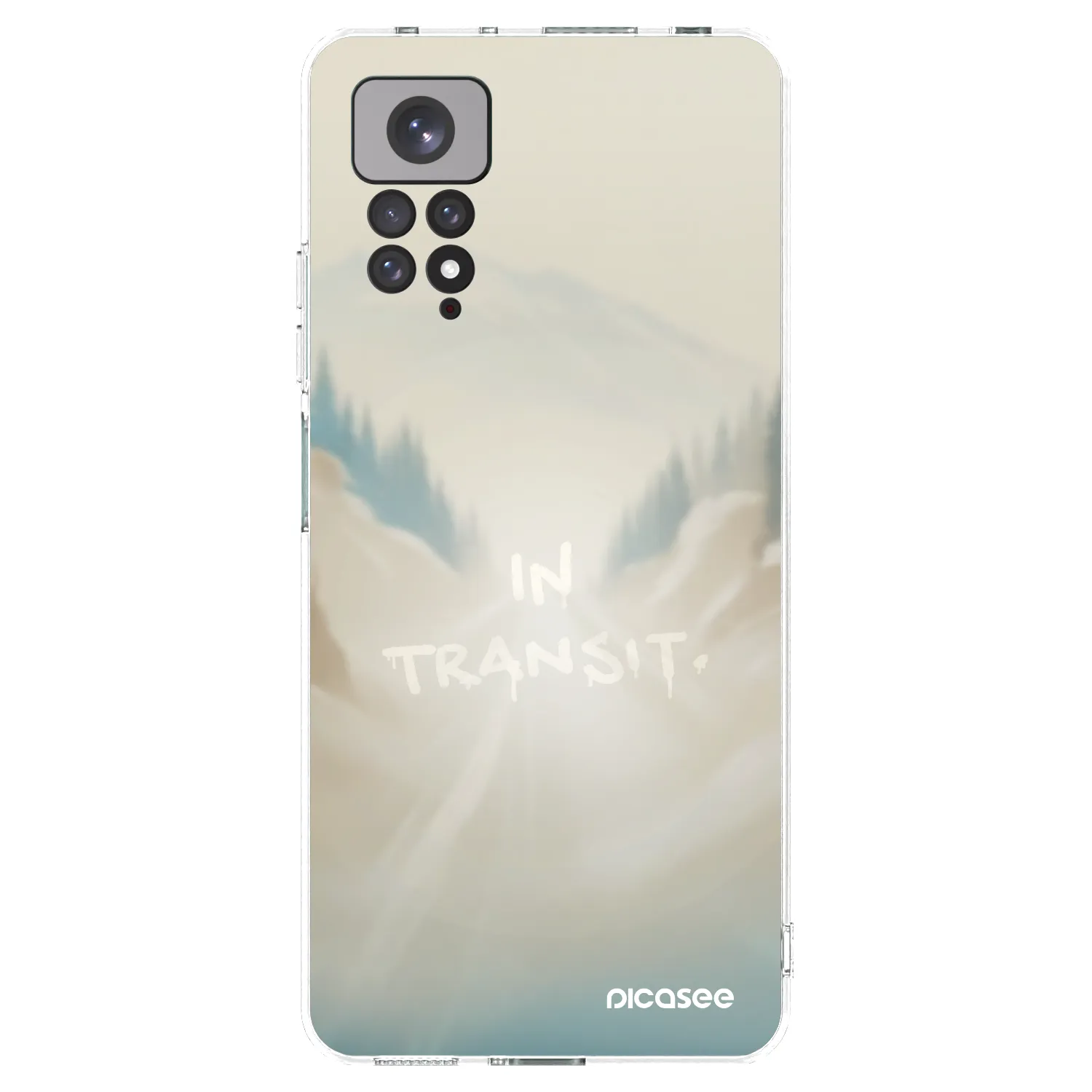 Picasee silikonski prozorni ovitek za Xiaomi Redmi Note 11S 4G - IN TRANSIT