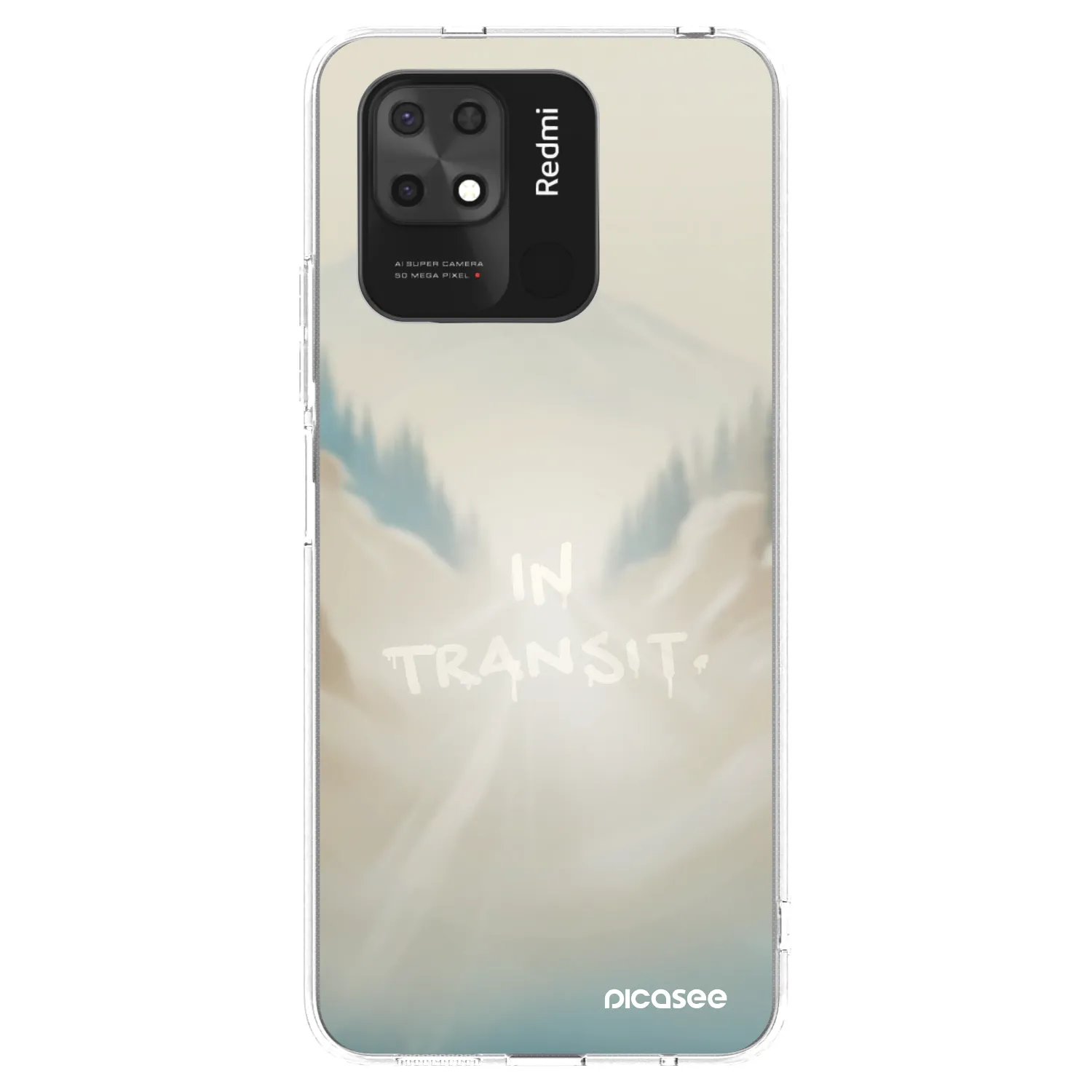 Picasee silikonski prozorni ovitek za Xiaomi Redmi 10C - IN TRANSIT