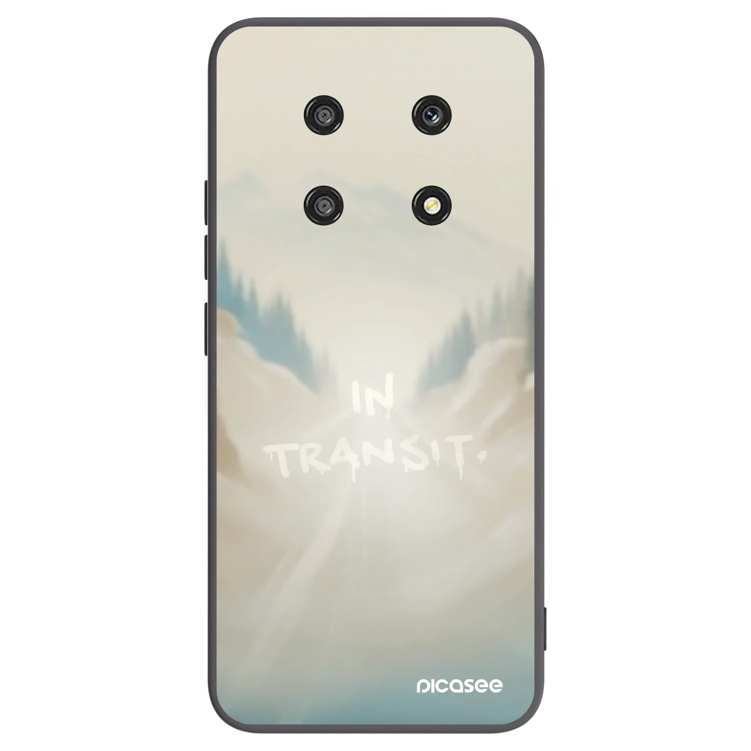 Picasee silikonski črni ovitek za Honor Magic4 Lite 5G - IN TRANSIT