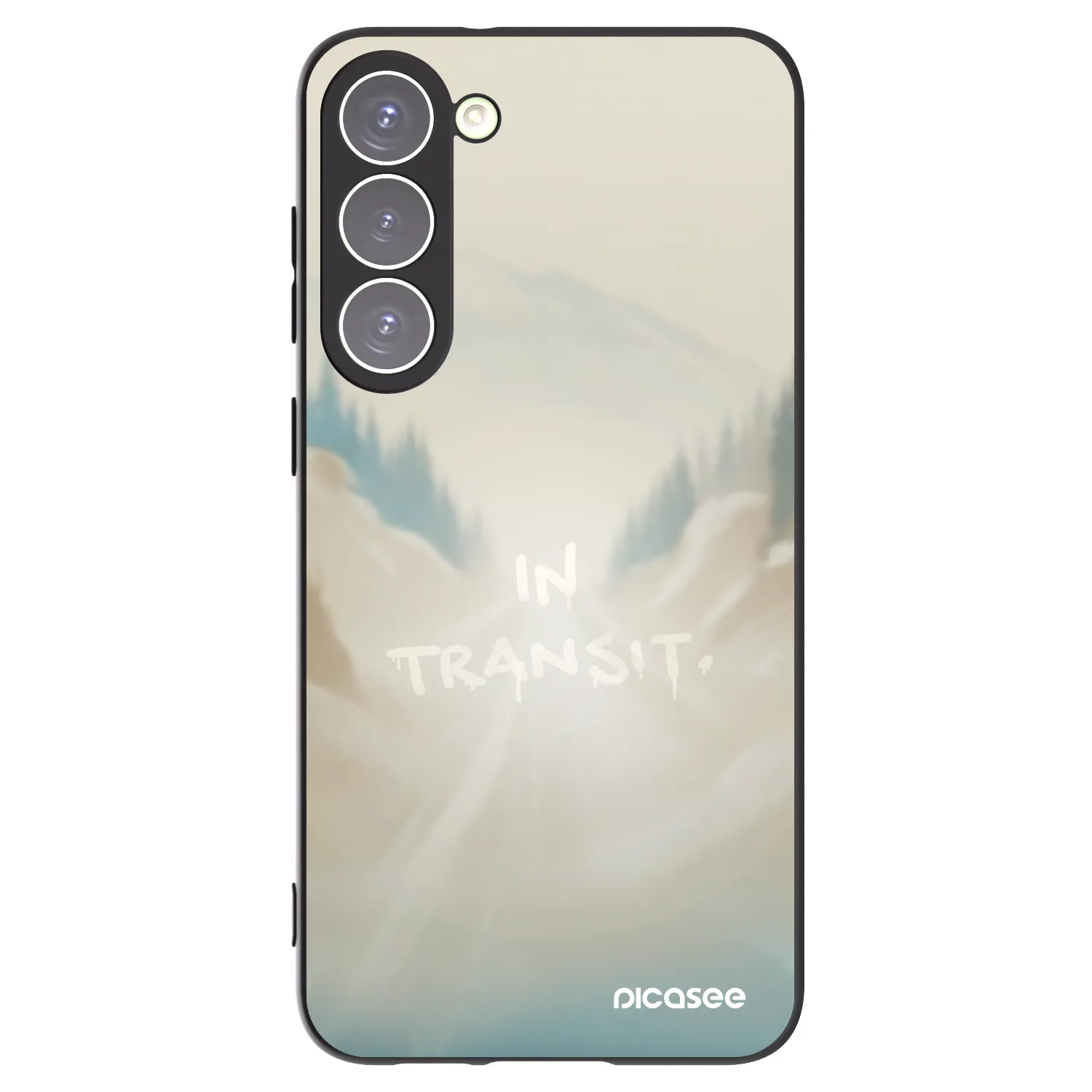 Picasee silikonski črni ovitek za Samsung Galaxy S23+ 5G - IN TRANSIT