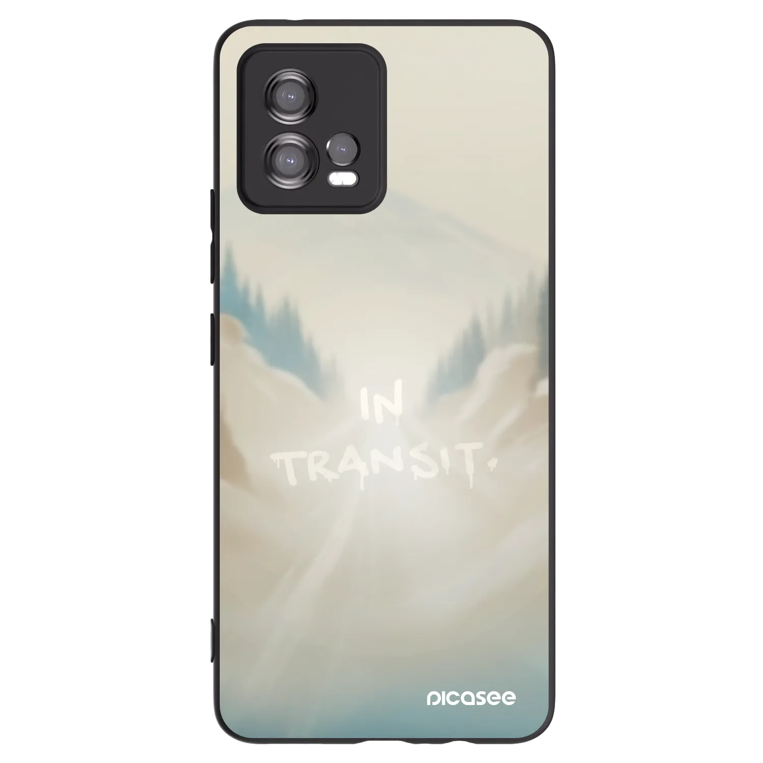Picasee silikonski črni ovitek za Motorola Moto G72 - IN TRANSIT