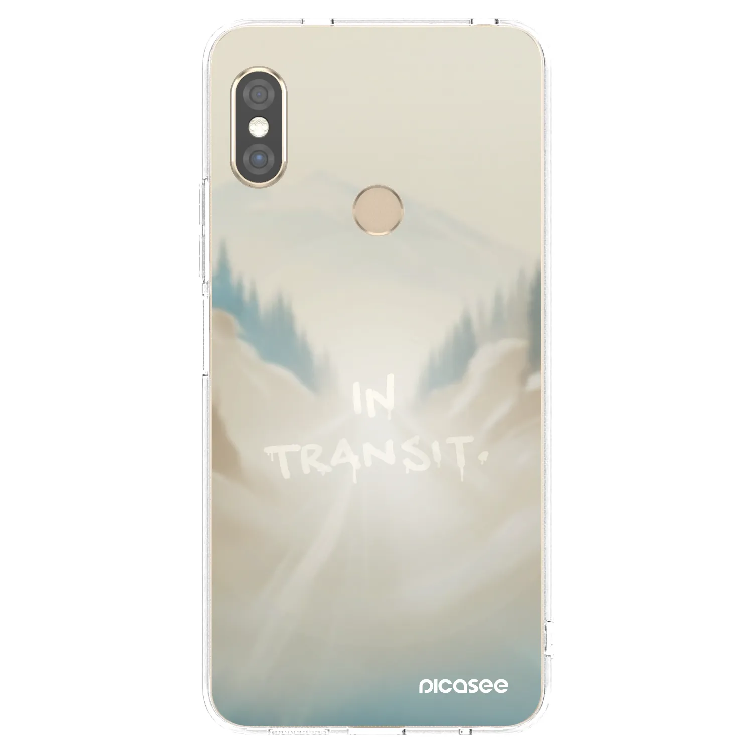 Picasee silikonski prozorni ovitek za Xiaomi Redmi Note 5 Global - IN TRANSIT
