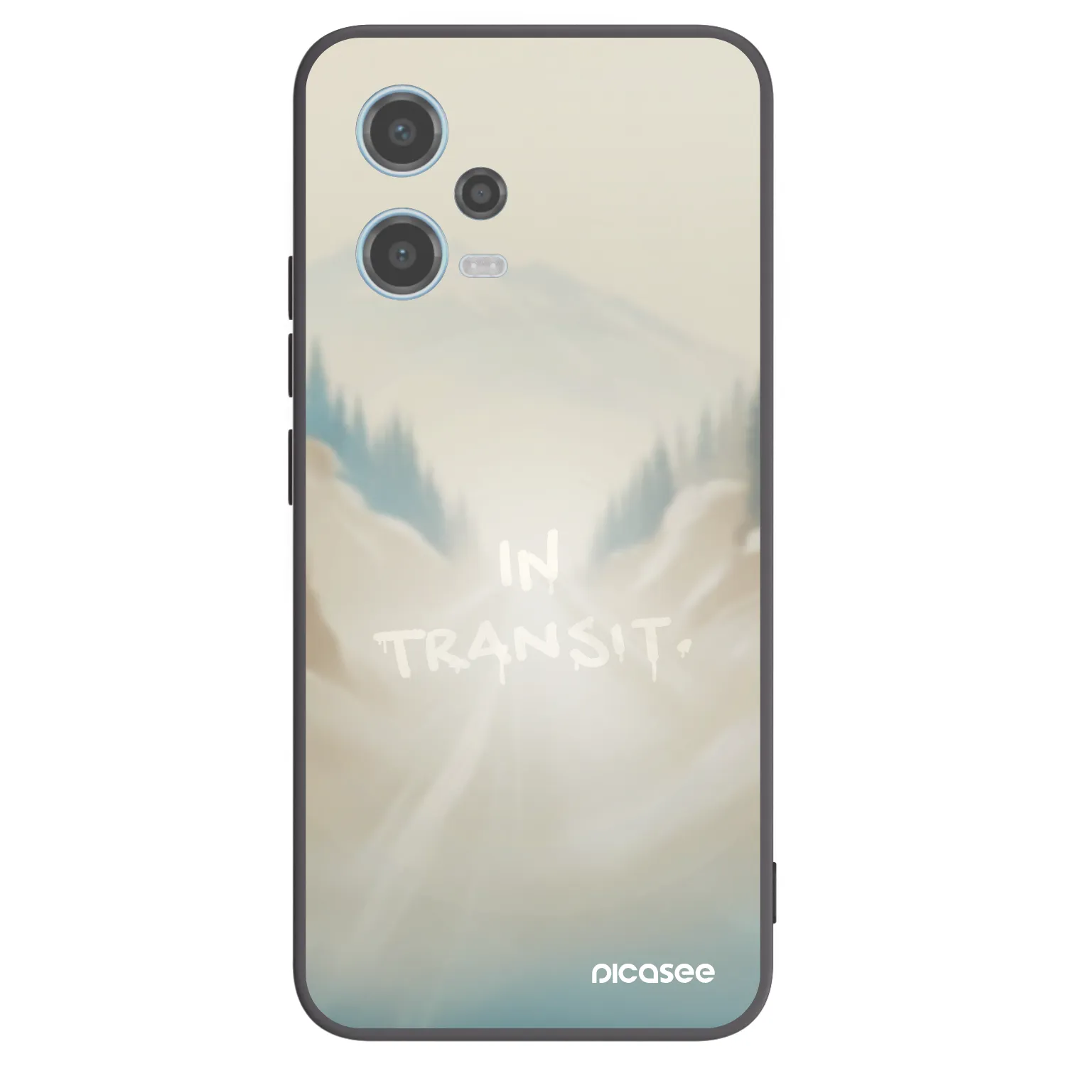 Picasee silikonski črni ovitek za Xiaomi Redmi Note 12 5G - IN TRANSIT